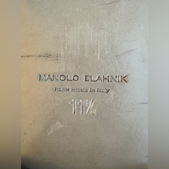 MANOLO BLAHNIK BLACK PYTHON SNAKE SKIN MARIO LOAFERS 12.5  US / 11.5 UK $1500 - Picture 10 of 11